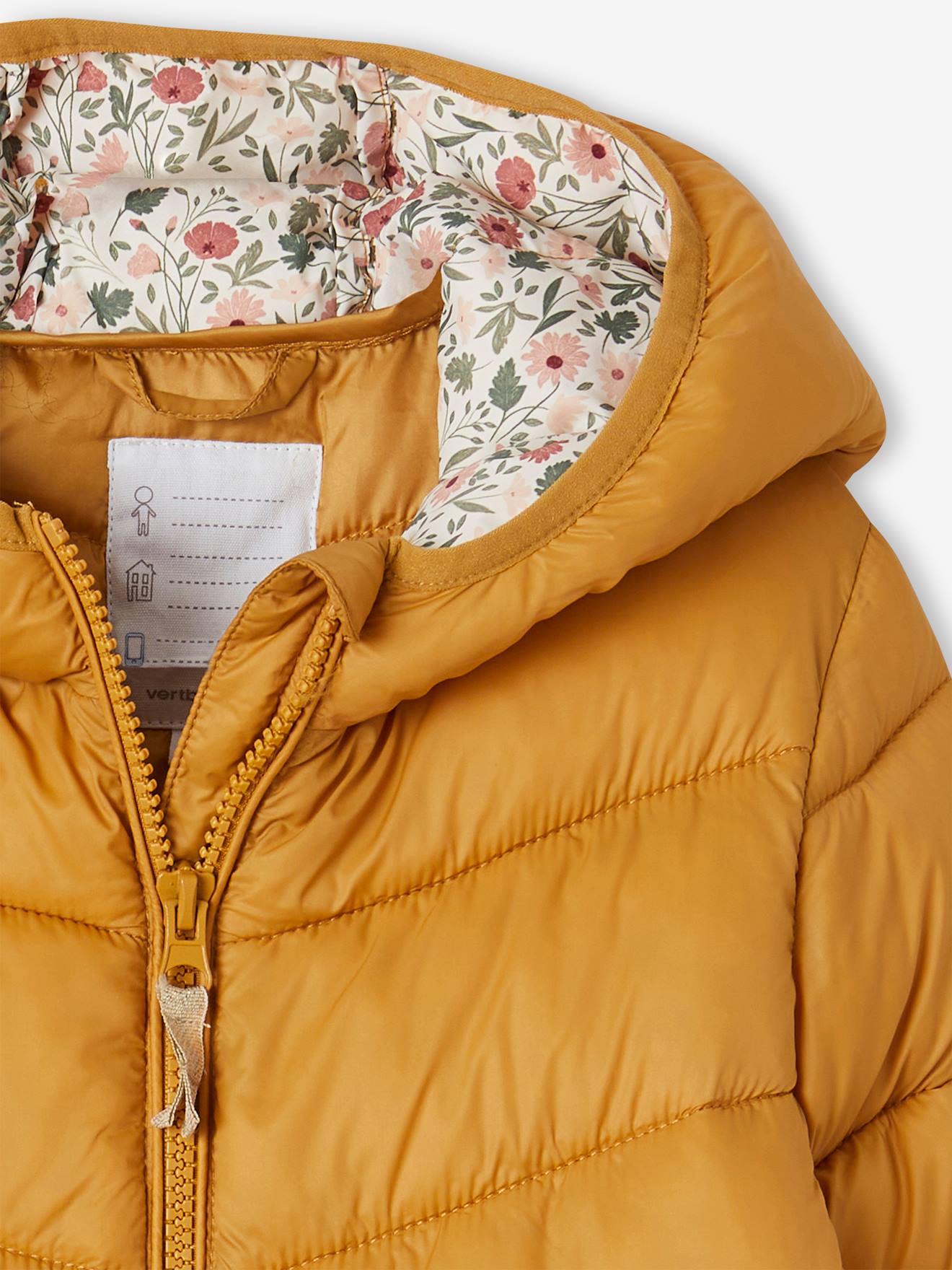 Vertbaudet Mädchen Light-Steppjacke mit Kapuze - blush