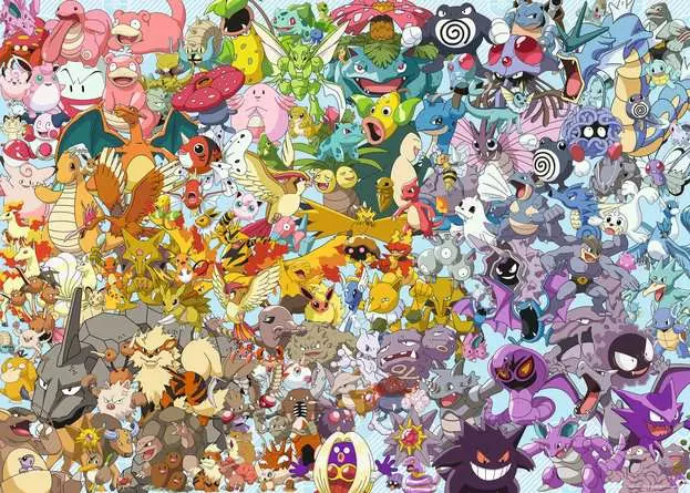 Puzzle 1000 Teile - Challenge Pokémon