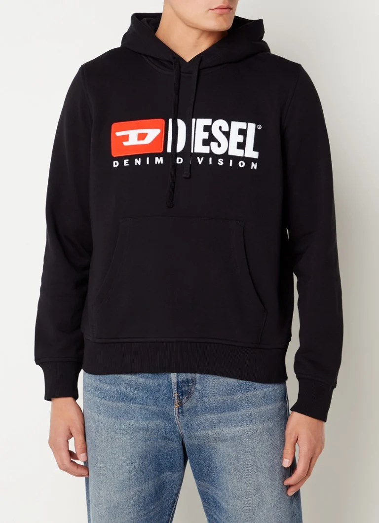 Diesel S-Ginn-Hood-Div hoodie with logo embroidery