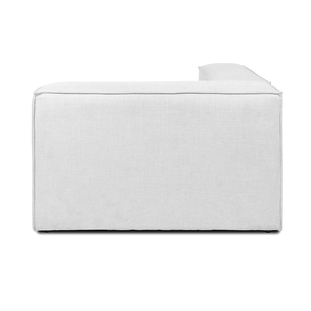 Home Deluxe Modulares Sofa VERONA Rechtes Ecksofa - hellgrau