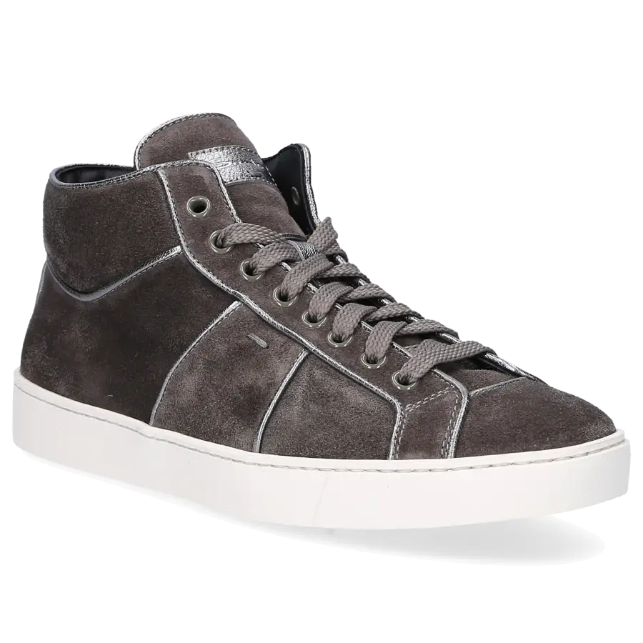 Santoni - Sneaker high 60429 taupe - grau