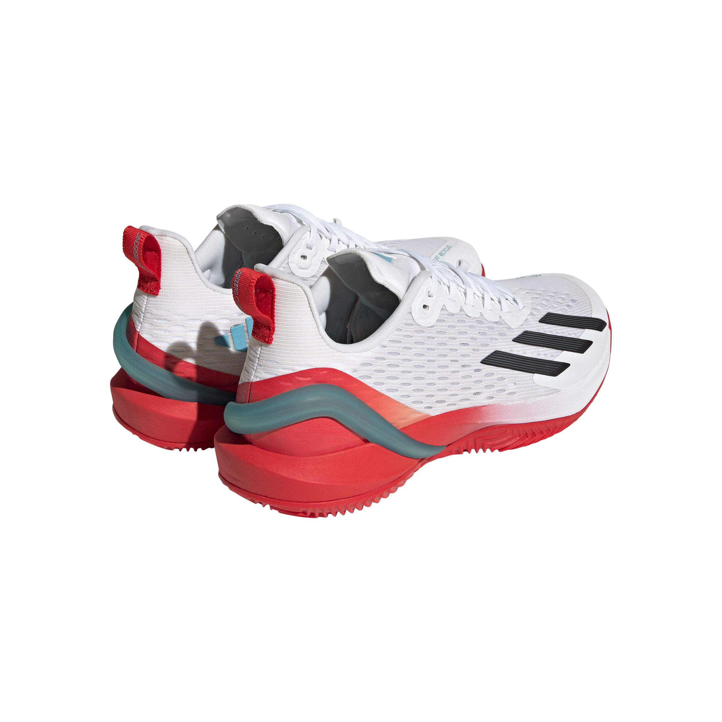 Adizero Cybersonic Sandplatzschuh Herren - Weiß, Orange