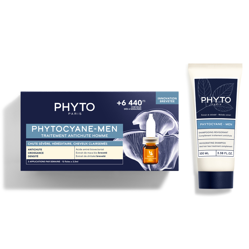 Phyto Coffret Phytocyane Men Traitement Antichute homme + ShampooingRevigorant