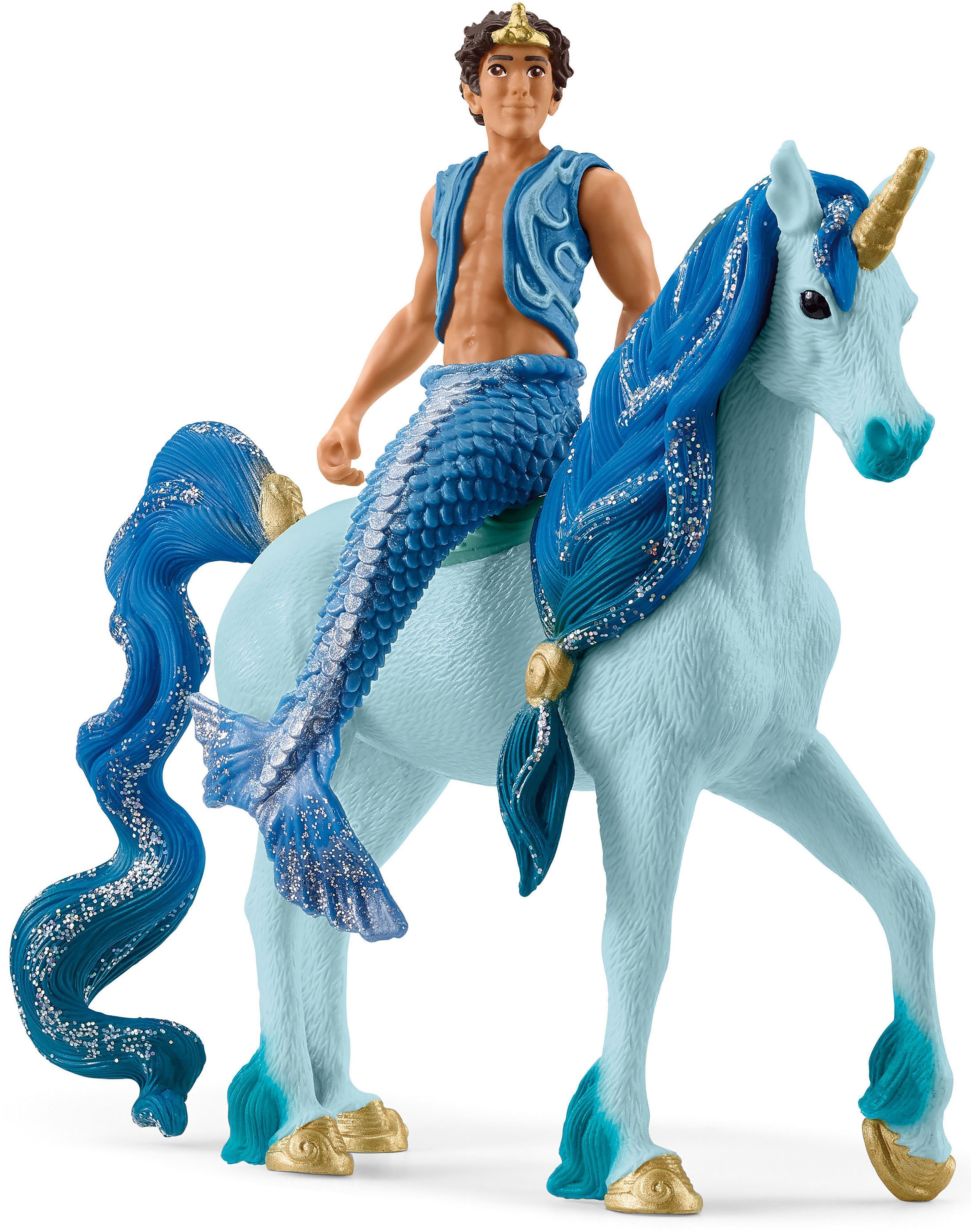 Schleich® Spielfigur BAYALA®, Aryon auf Einhorn (70718)