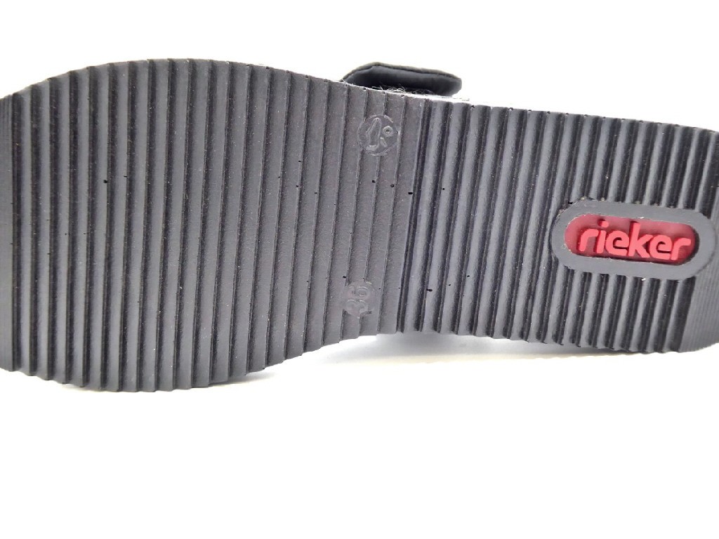 RIEKER Klassische Sandalen schwarz