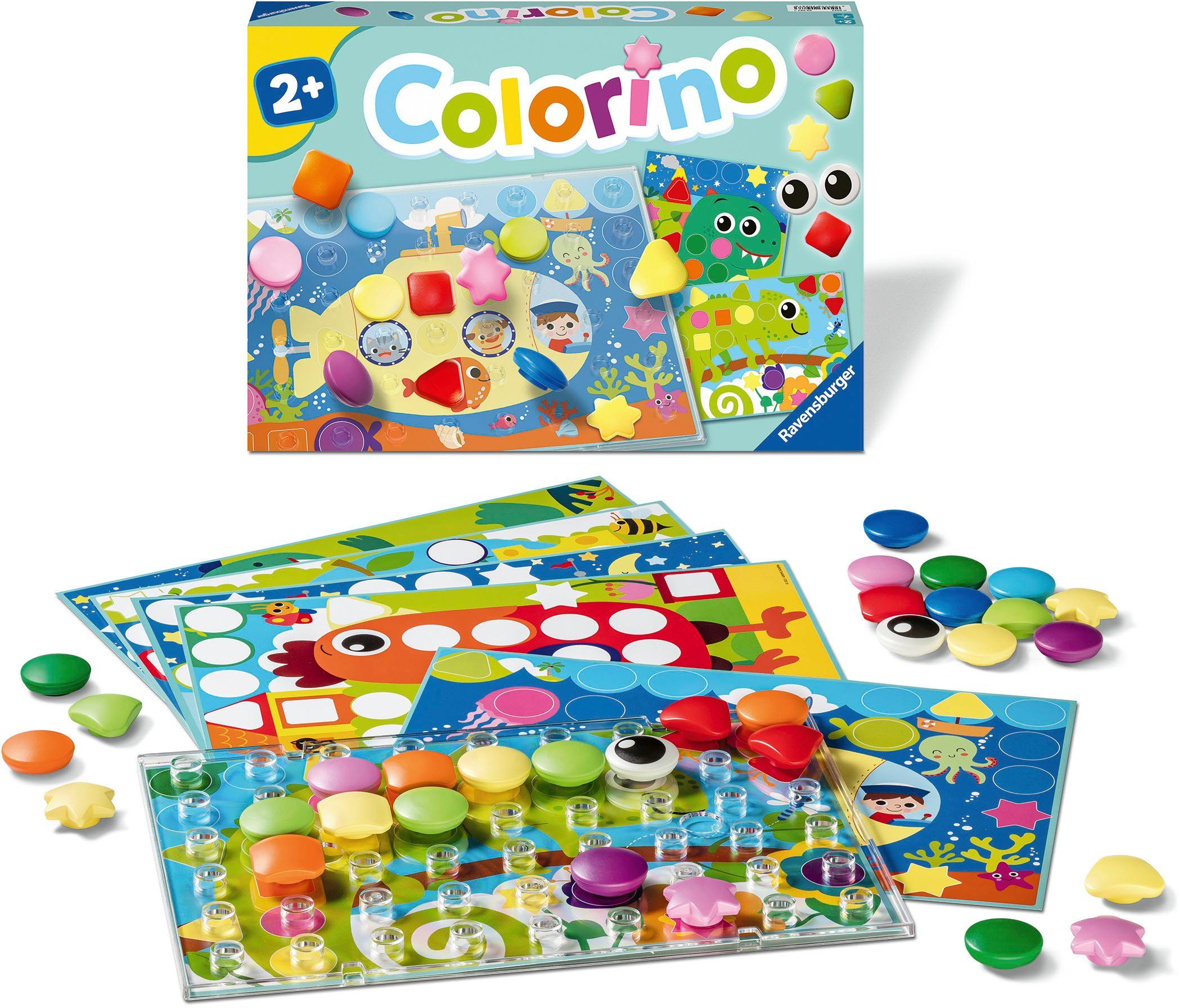Ravensburger Spiel, Steckspiel Formen-Colorino, FSC® - schützt Wald - weltweit; Made in Europe