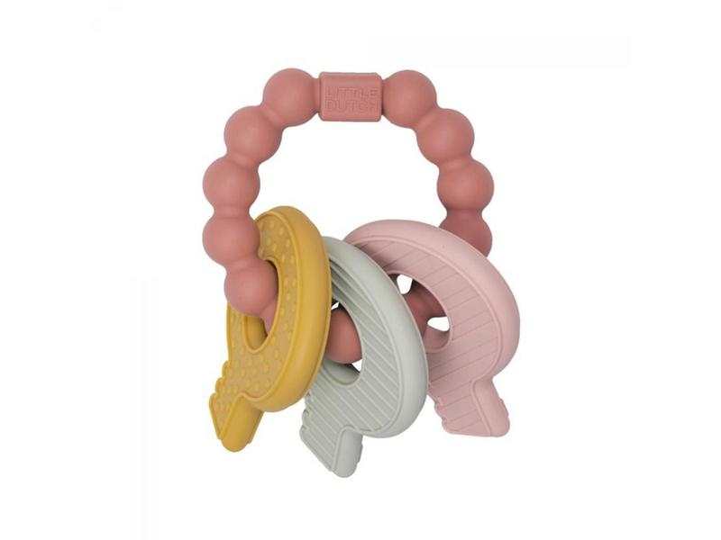 Jouet de dentition clefs - Rose