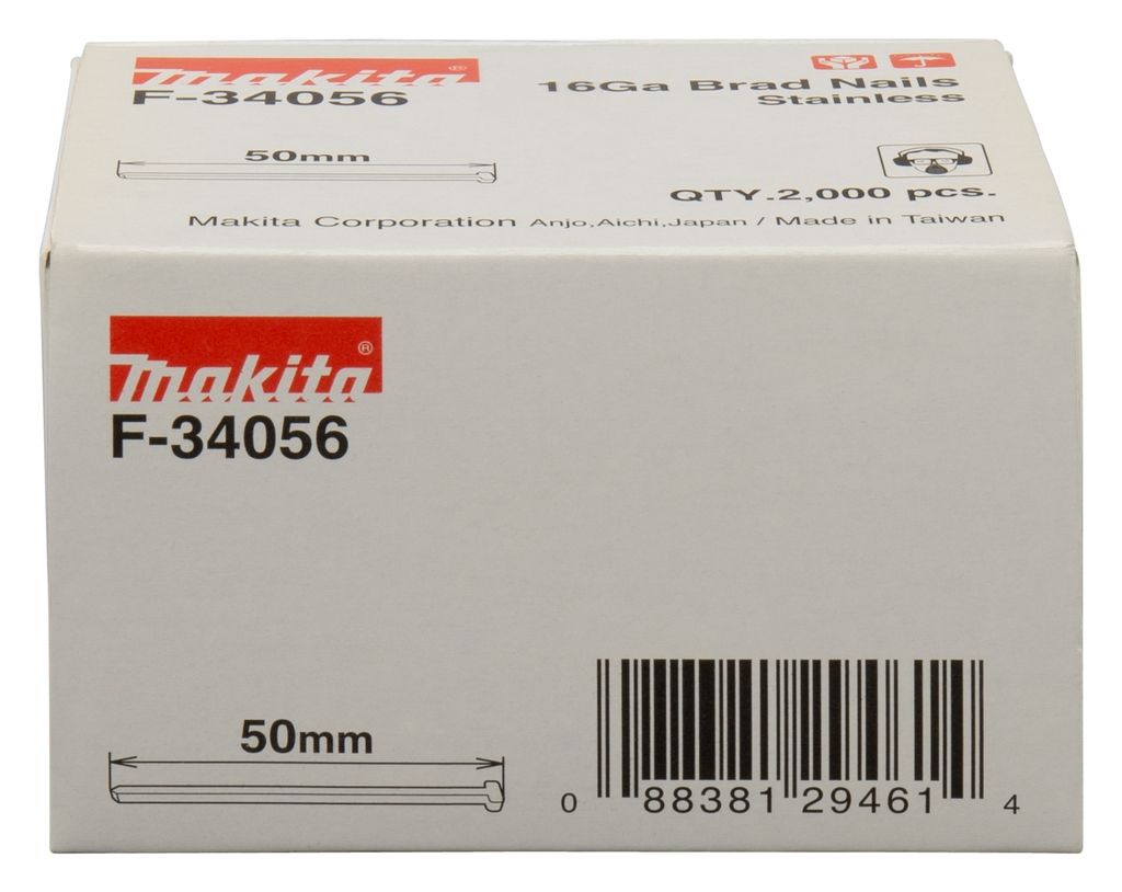 Akcesoria Makita F-34056 Brad 50 mm stal nierdzewna 2000 sztuk