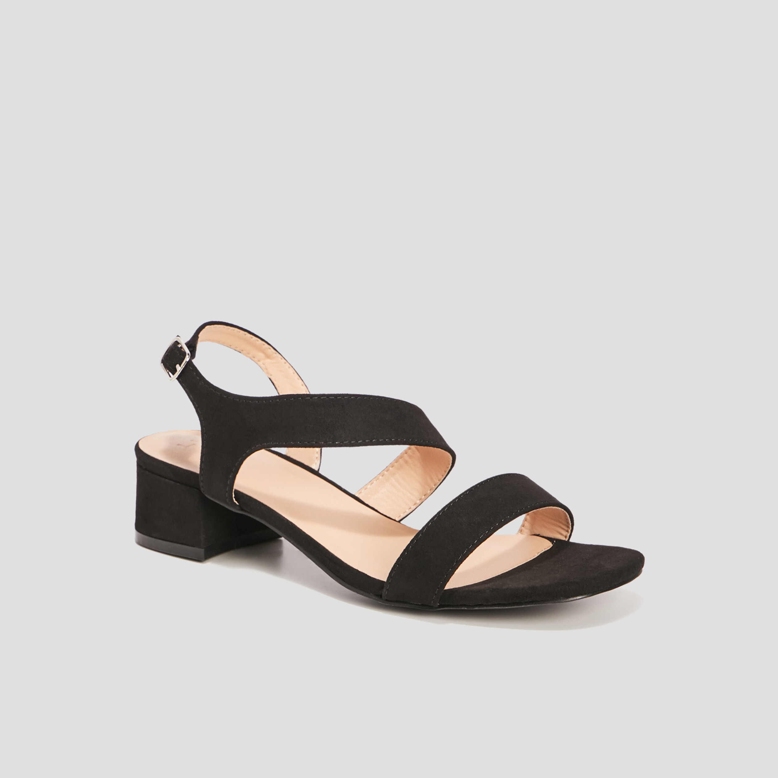 Sandales à talons noir femme | La Halle