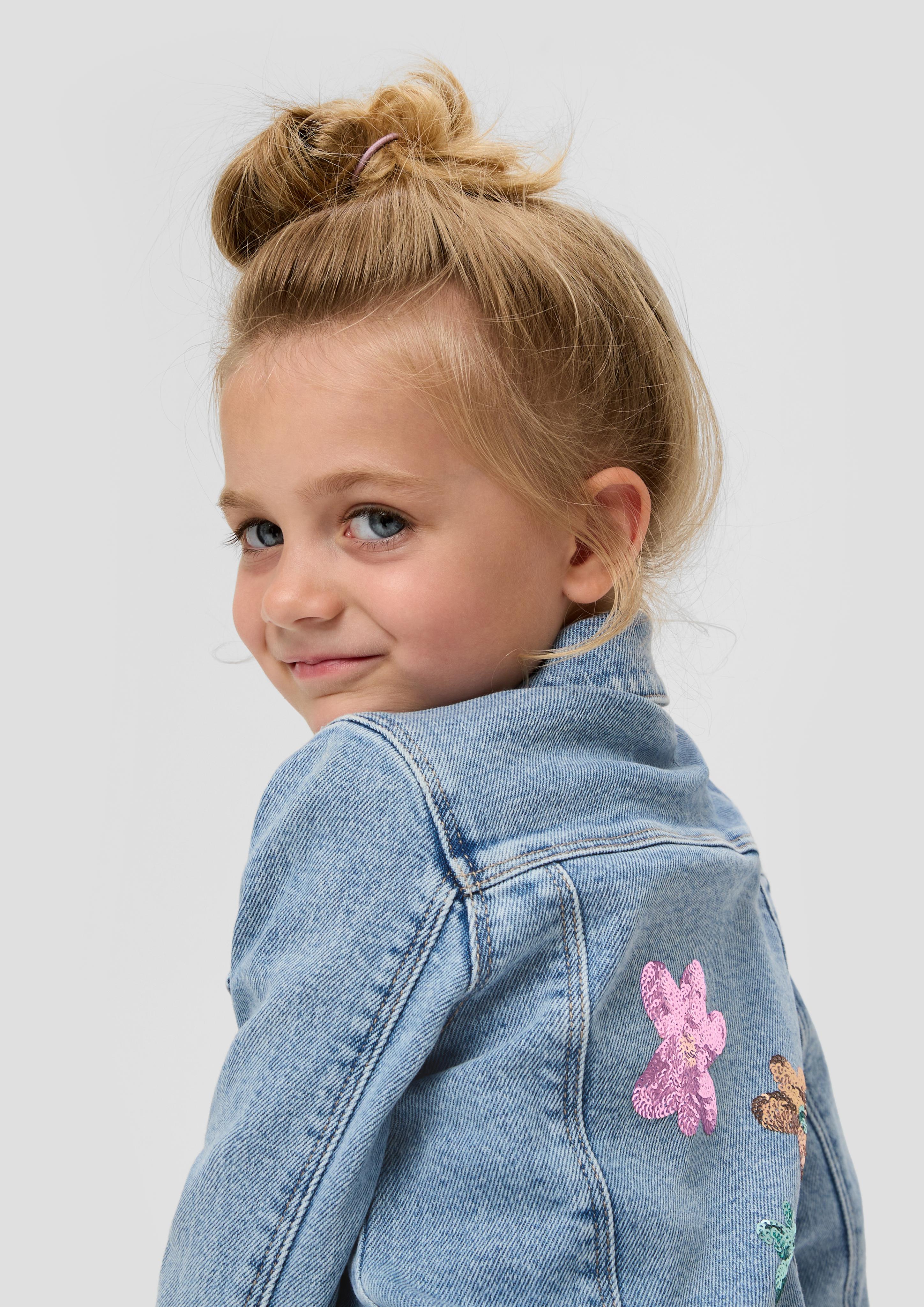 Jeansjacke mit Stickerei   2140074-53Z2