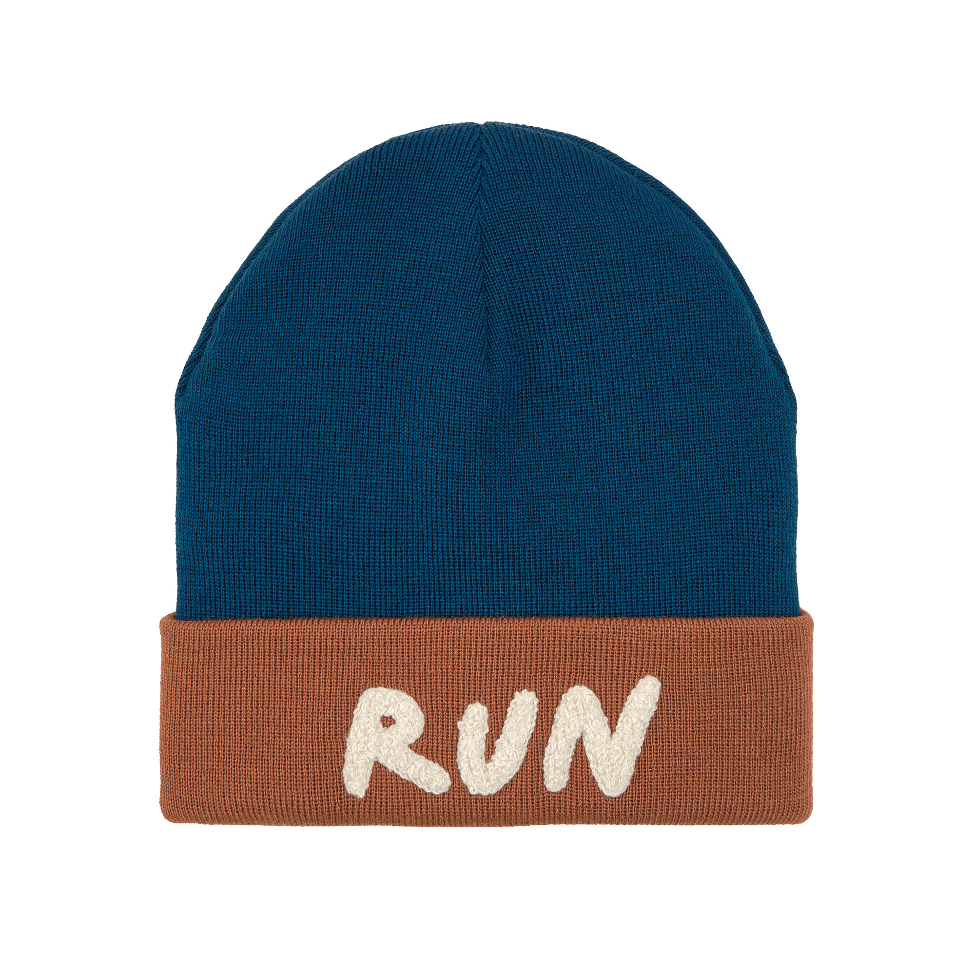 Beanie Mütze Kinder - Merino Wolle, Little Gang, Run Braun