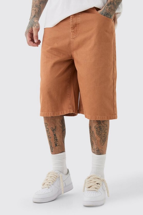Tall überfärbte Denim Jorts