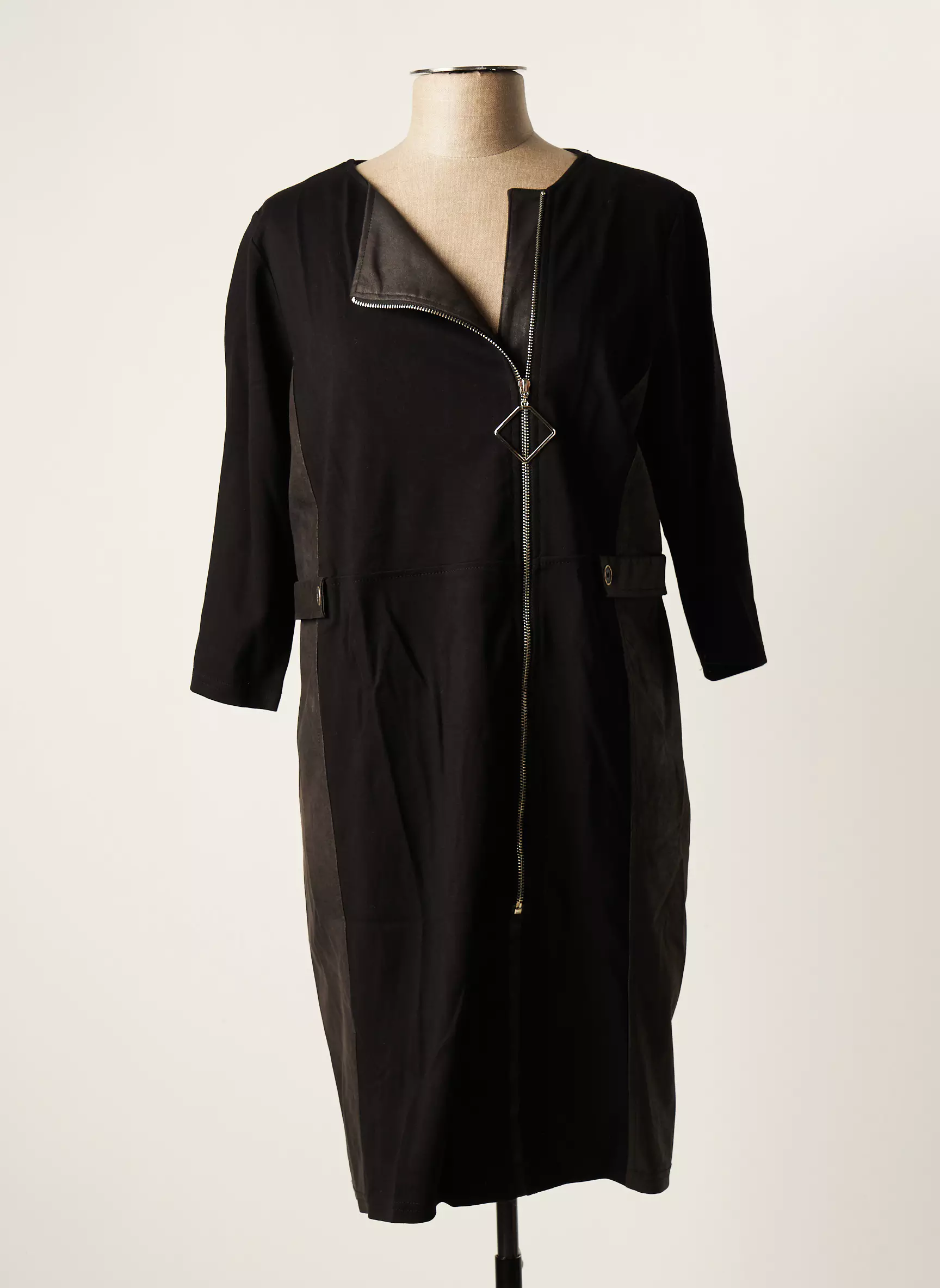 Halogene Robes Mi Longues Femme couleur noir
