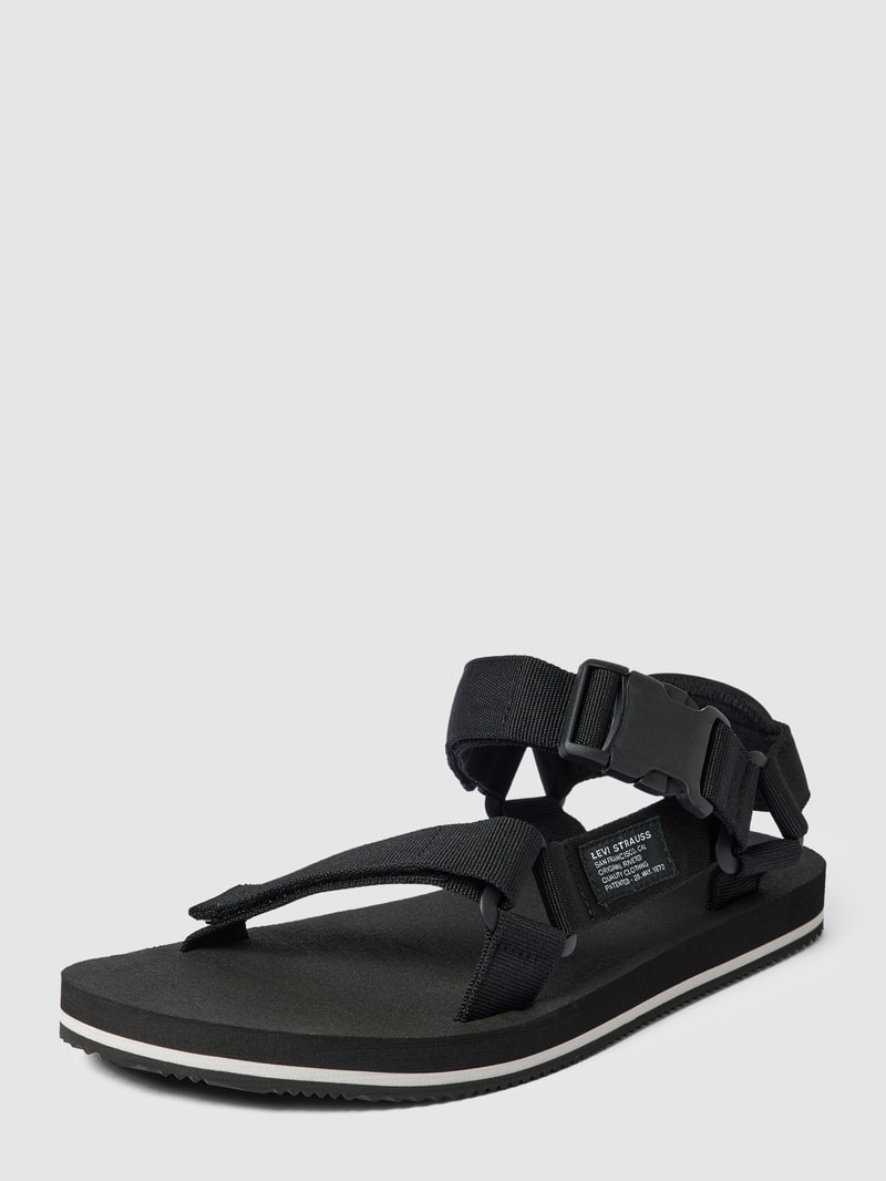 Sandalen mit Label-Patch Modell 'TAHOE' in schwarz