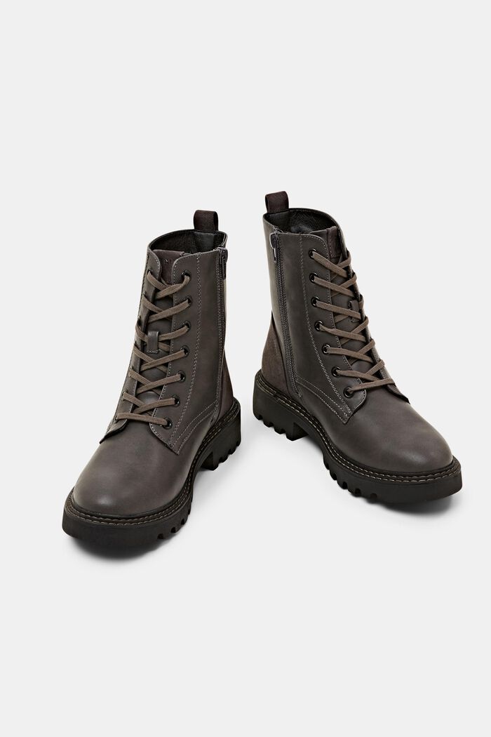 Schnürboots aus veganem Leder