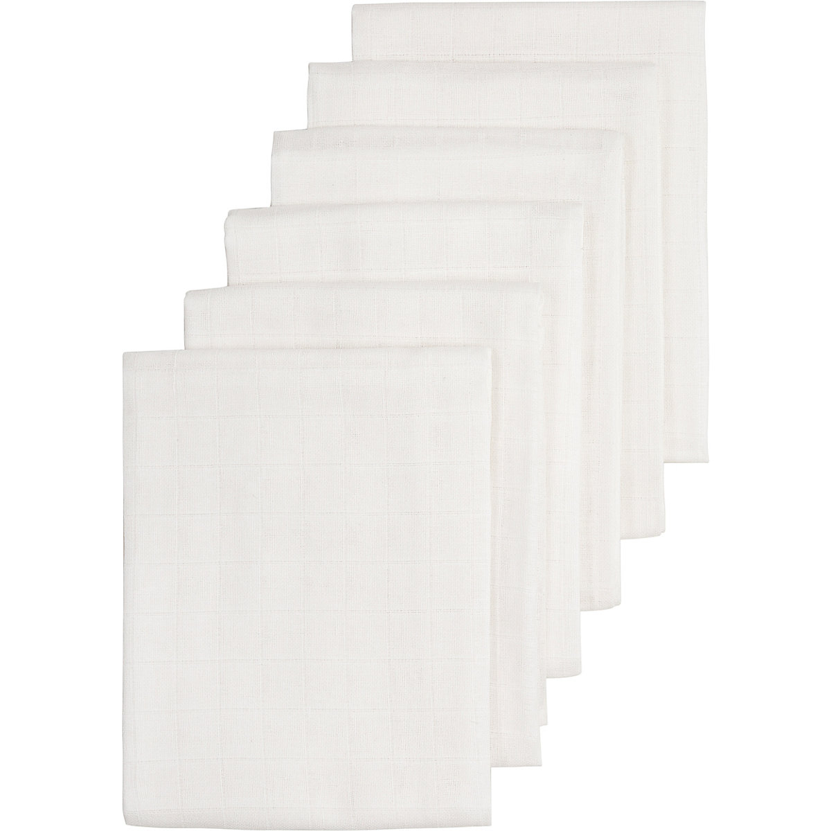 Mullwindeln - Uni, 70 x 70 cm, weiß, 3er Pack