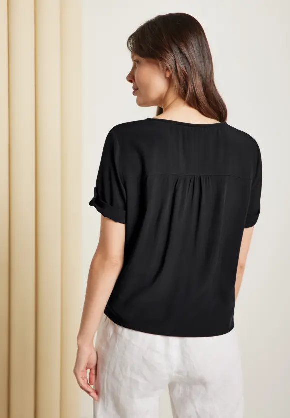 CECIL Unifarbene Basic Bluse