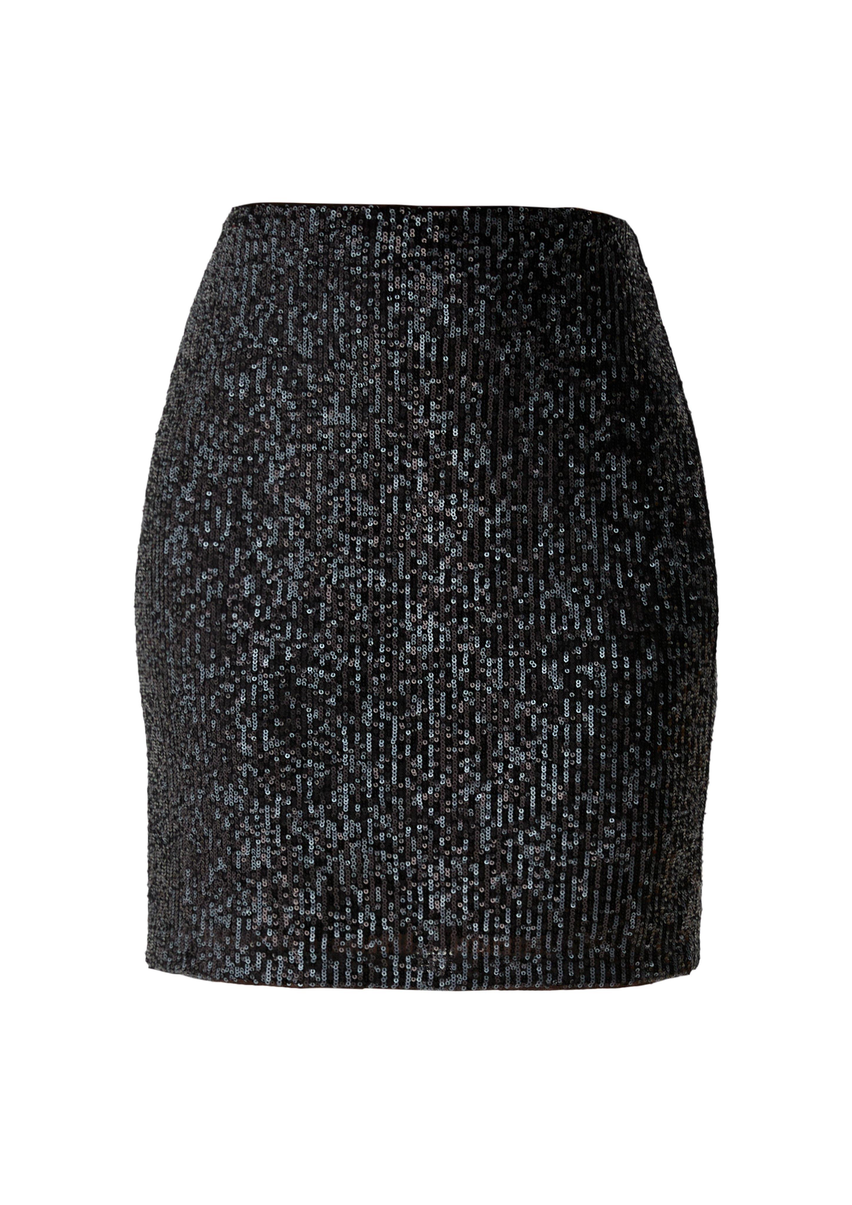 Minirock mit Pailletten  2125525-9999