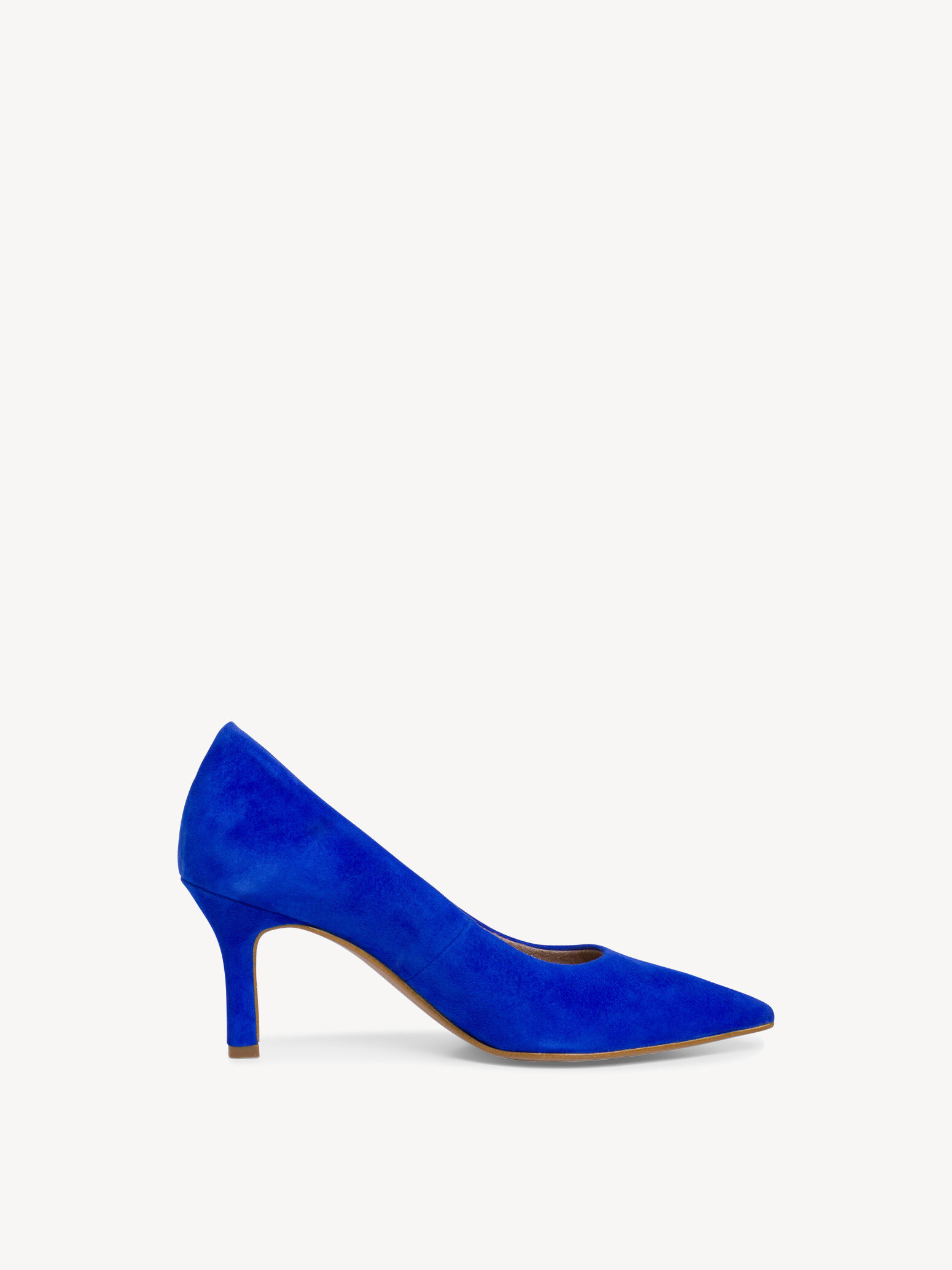 Escarpin en cuir - bleu