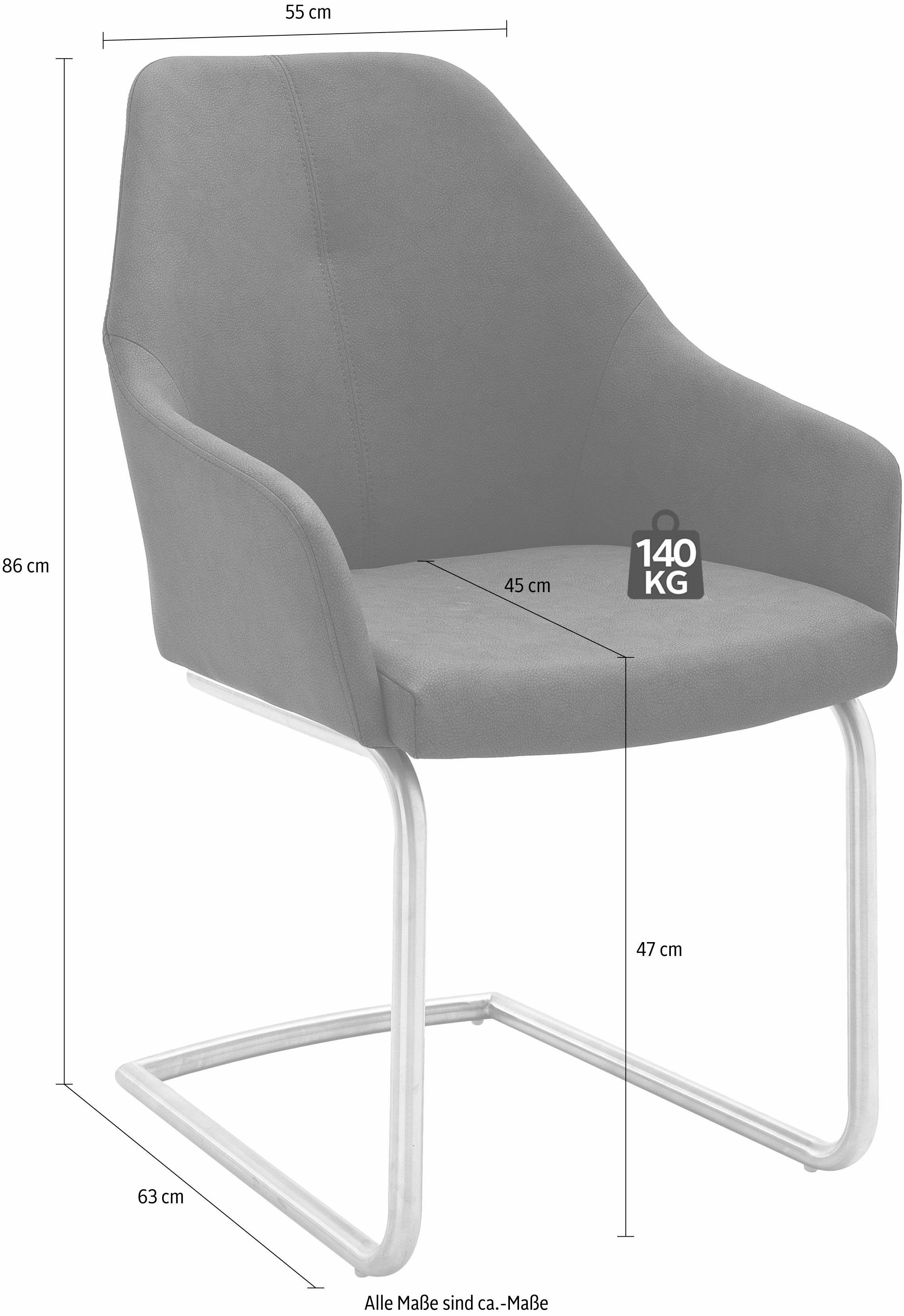 MCA furniture Freischwinger MADITA A (Set, 2 St), Stuhl max. belastbar bis 130 kg