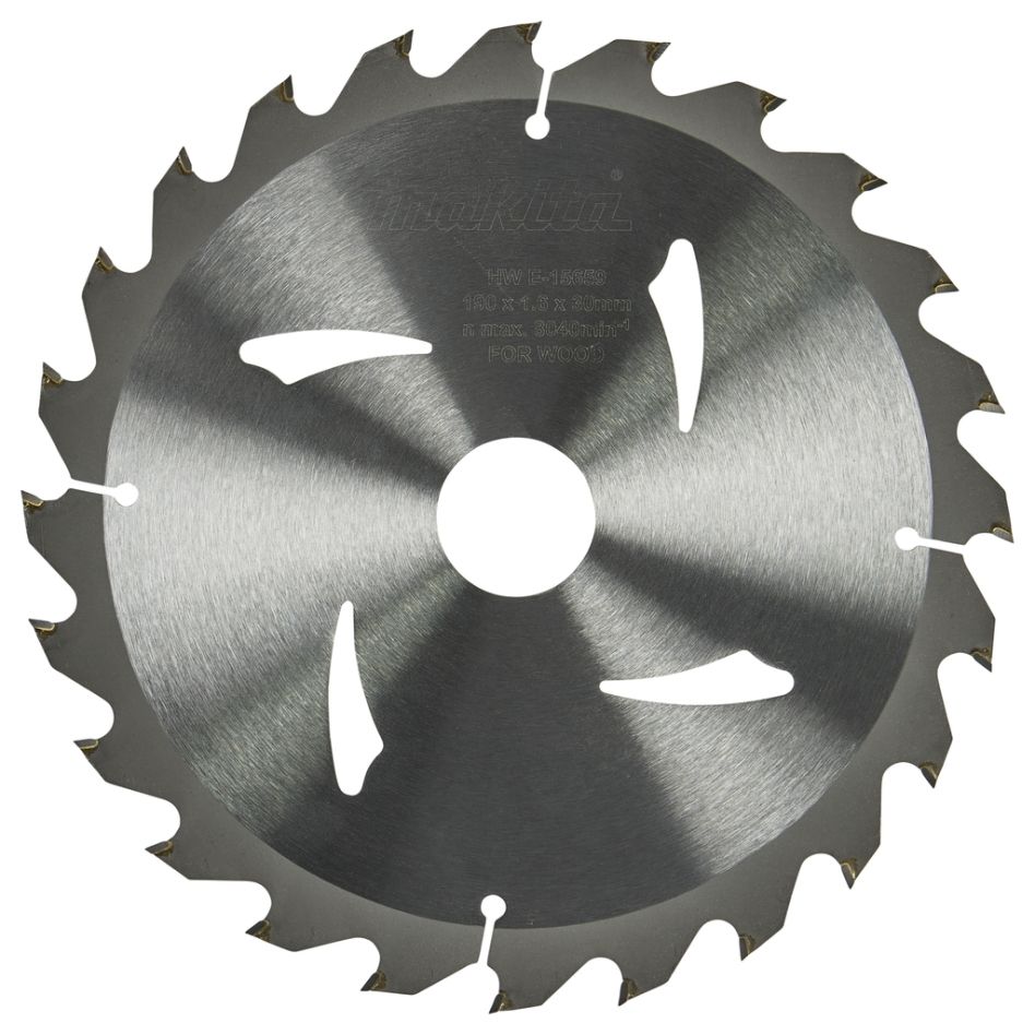 Makita Tarvikkeet E-15659 Pyörösahanterä Puulle 190 x 30 x 1,6 mm T24