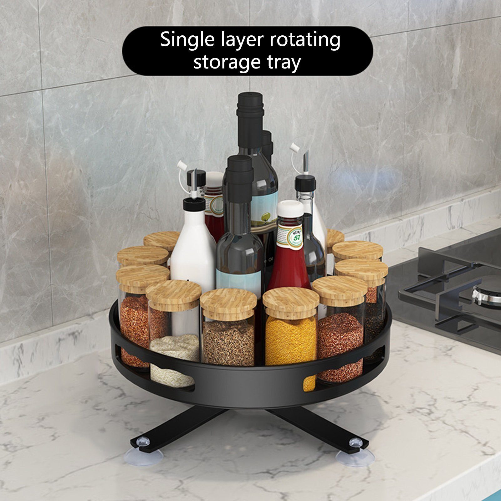 LENBEST Gewürzregal Gewürzregal Gewürzregal Stehend - Spices Gewürz Organizer - Spice Rack