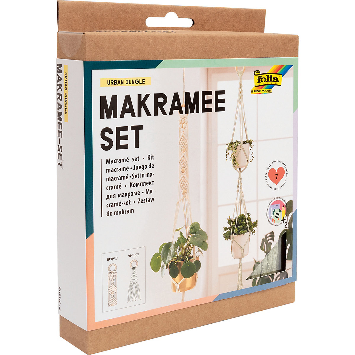 Makramee-Set URBAN JUNGLE 7-teilig