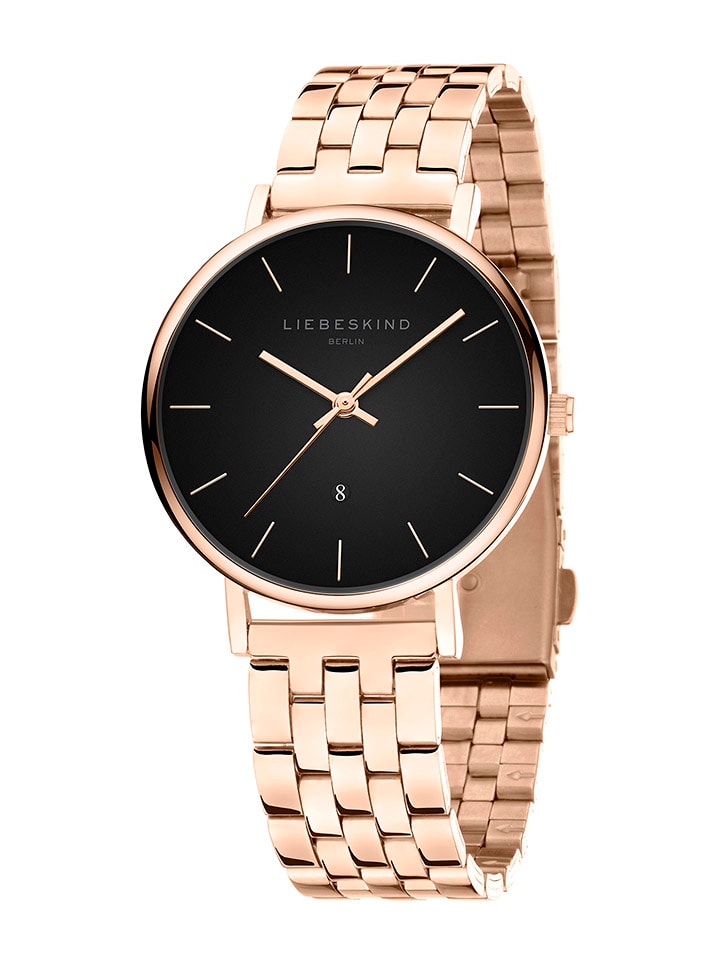 Liebeskind Quarzuhr in Roségold/ Schwarz günstig kaufen onesize