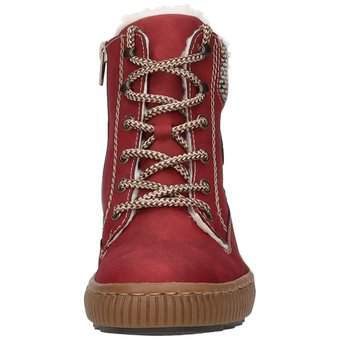 Rieker Schnür Boots in rot