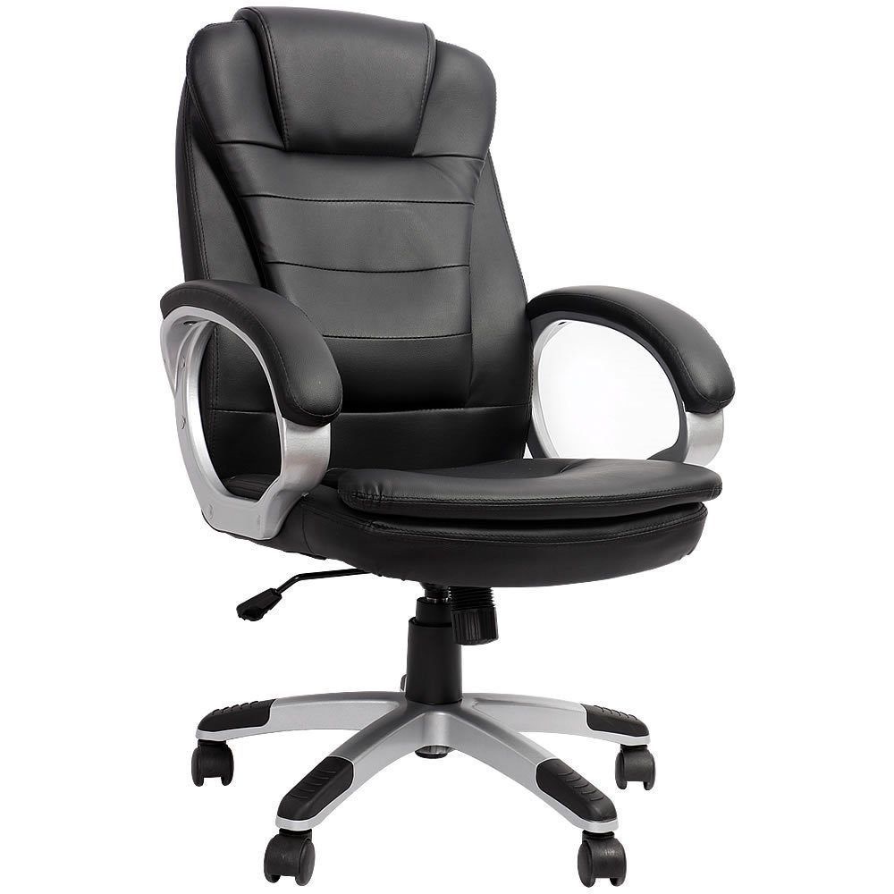 Melko Gaming-Stuhl Schreibtischstuhl Bürostuhl Chefsessel Bürosessel Computerstuhl 120 KG in Schwarz, Grau & Weiß für Office Gaming Arbeit im Racing Design Schalensitz Drehstuhl (Stück)