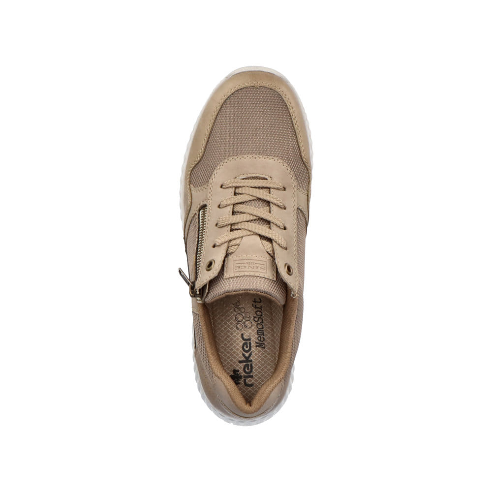 Rieker Herren Sneaker Low beige-reinweiß