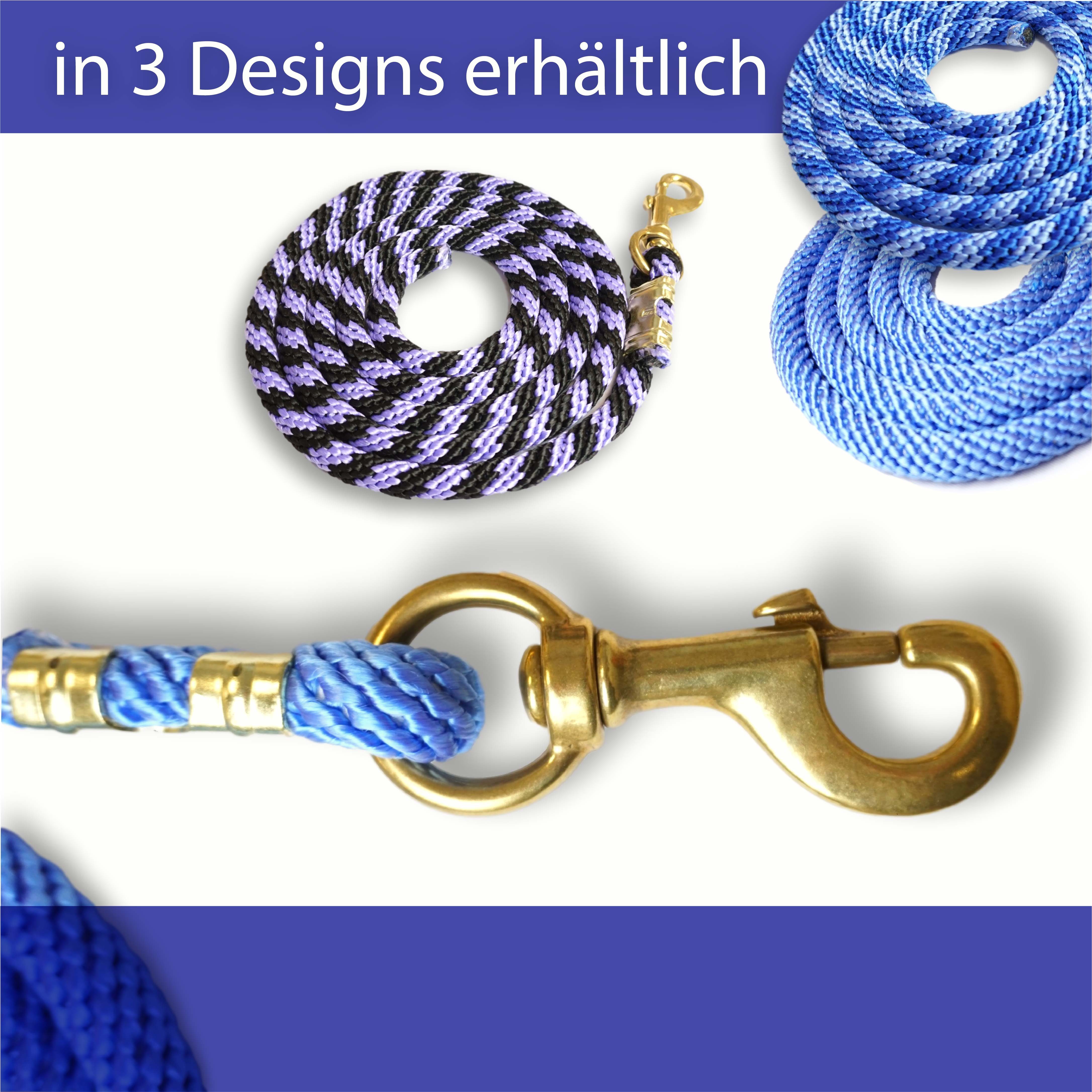 Pferdelinis Anbinde- / Führstrick Führstrick für Pferde, Anbindestrick, Führstrick mit Karabiner 2,5m, Länge 2,5m