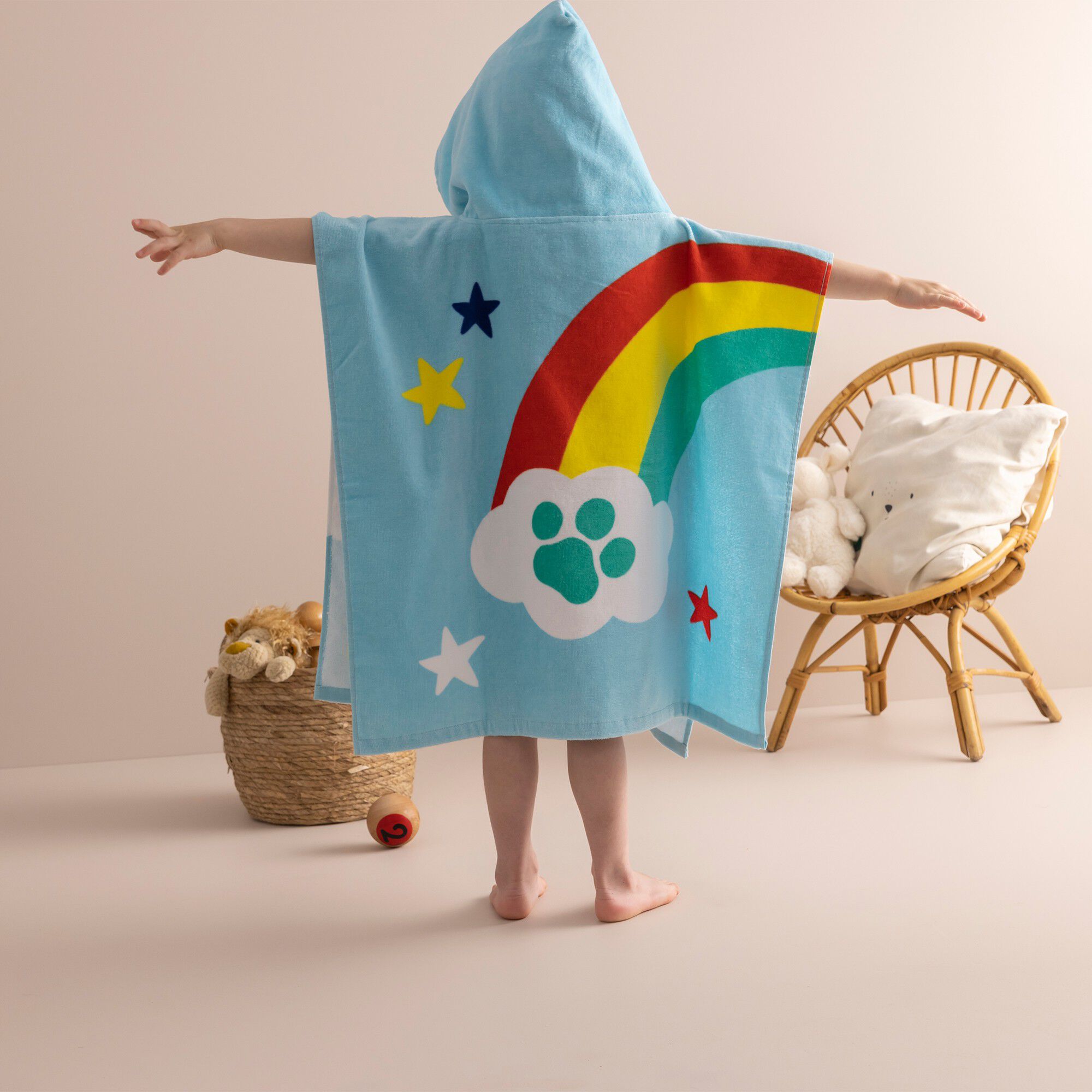 Poncho de bain enfant Pat'Patrouille à capuche