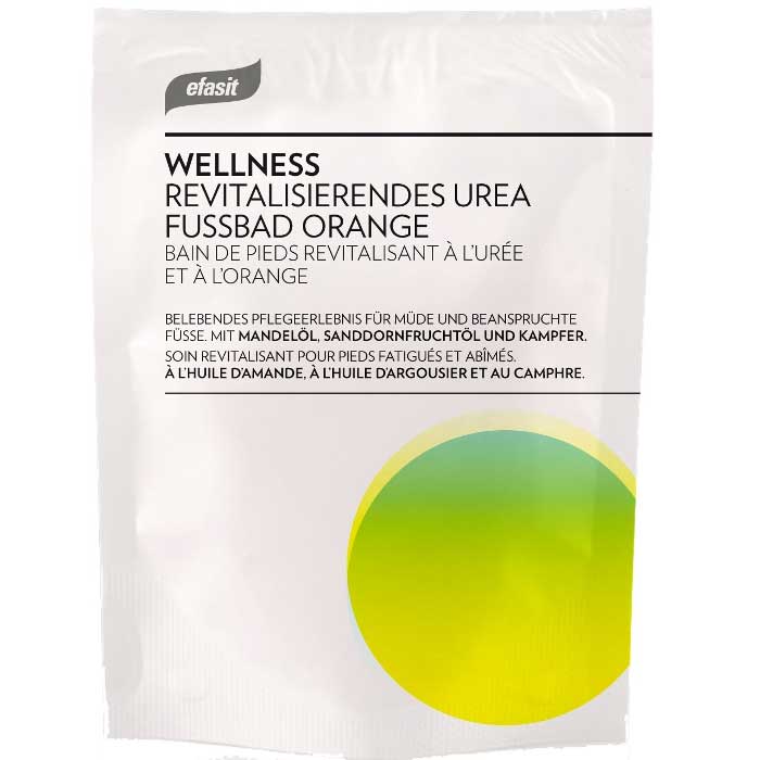 efasit WELLNESS Revitalisierendes Urea Fußbad Orange 40 g