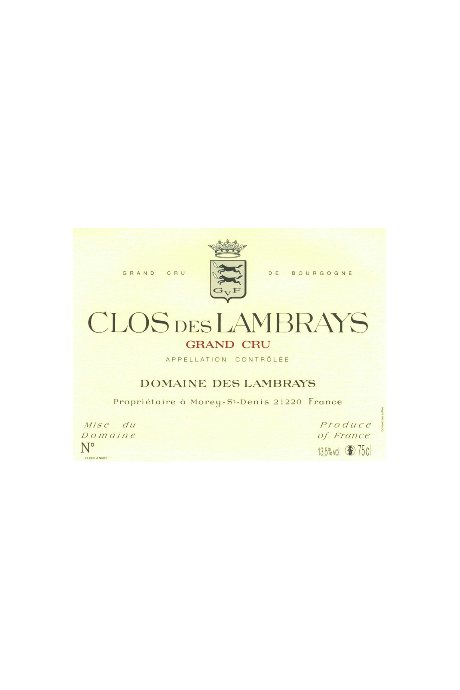Domaine Des Lambrays 1948, Clos des Lambrays