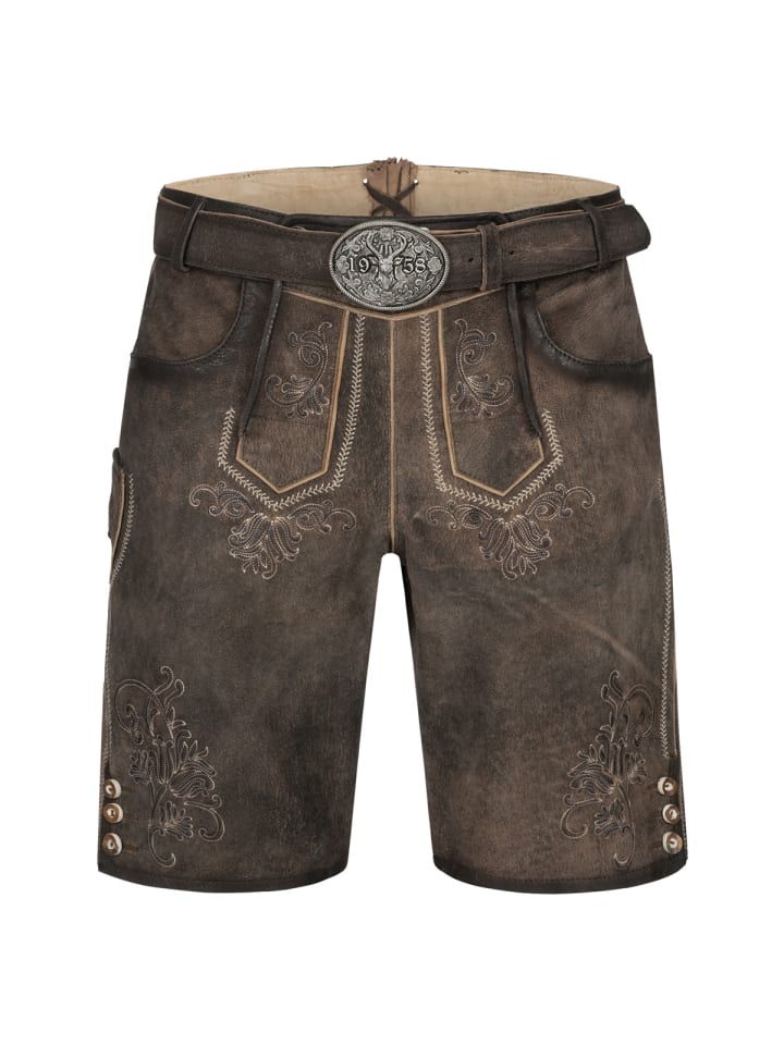 KRÜGER Lederhose Arijus in braun günstig kaufen 46