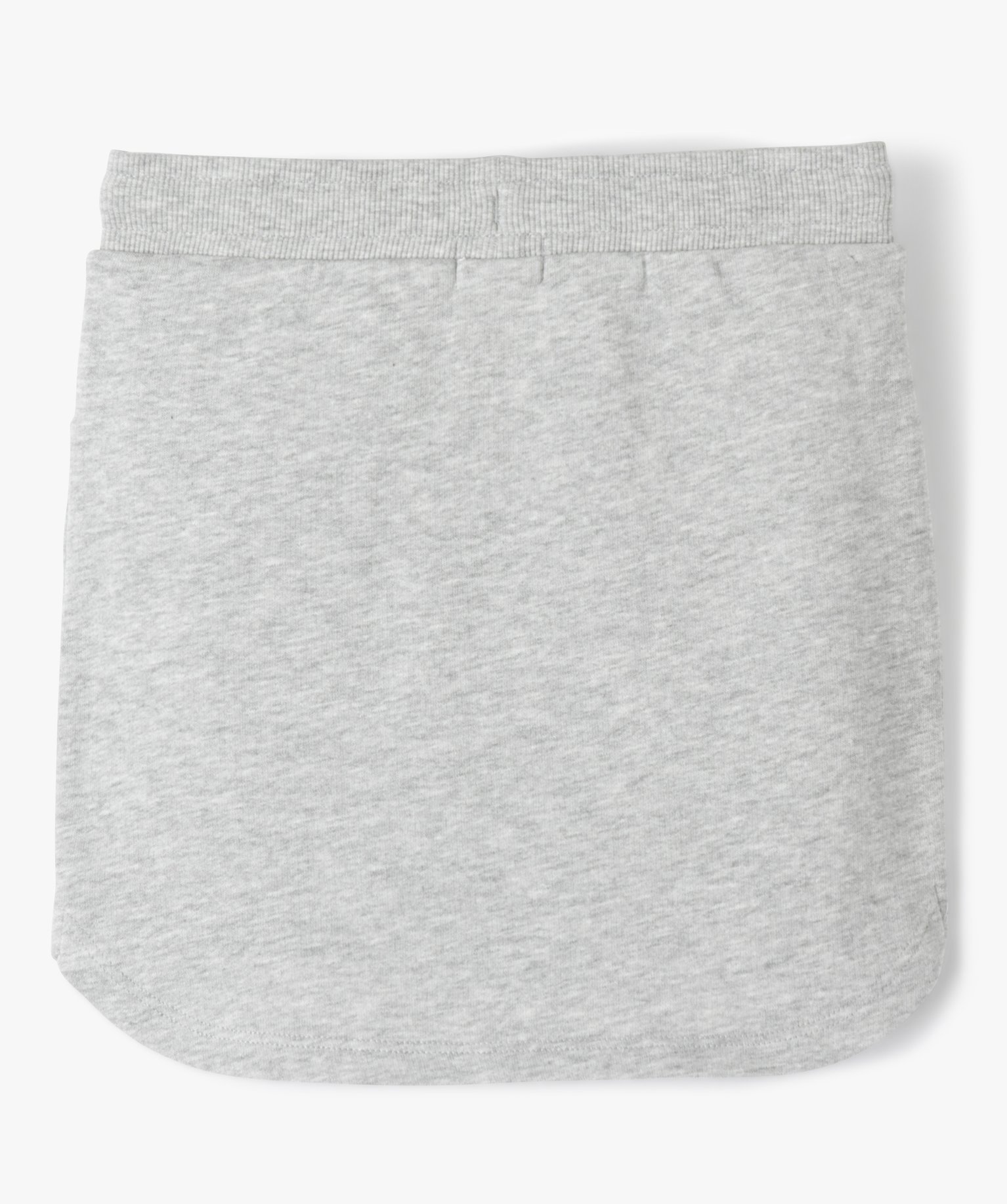 Jupe fille courte en maille jogging gris | GEMO