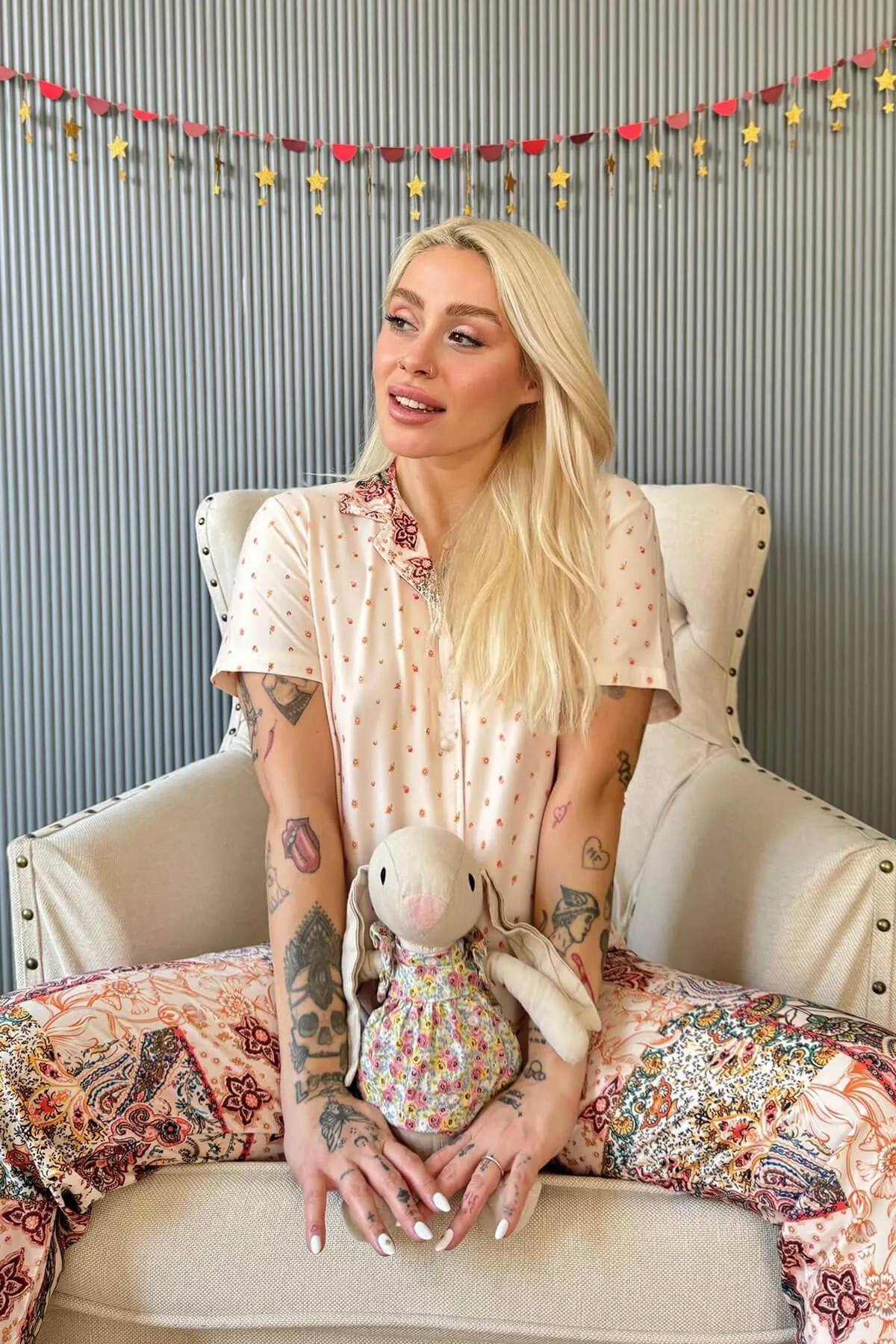 Pijamaevi  Pyjama set - Beige - Unifarben