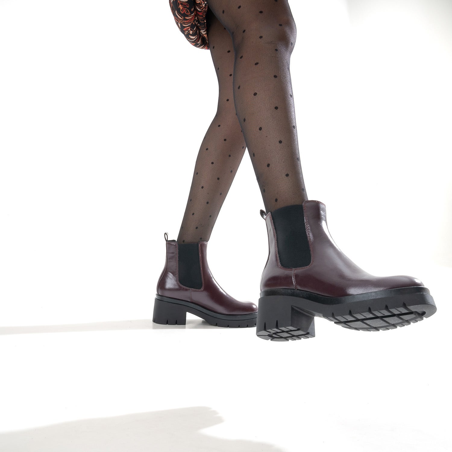 Chelsea boots TEXTO bordeaux glacé