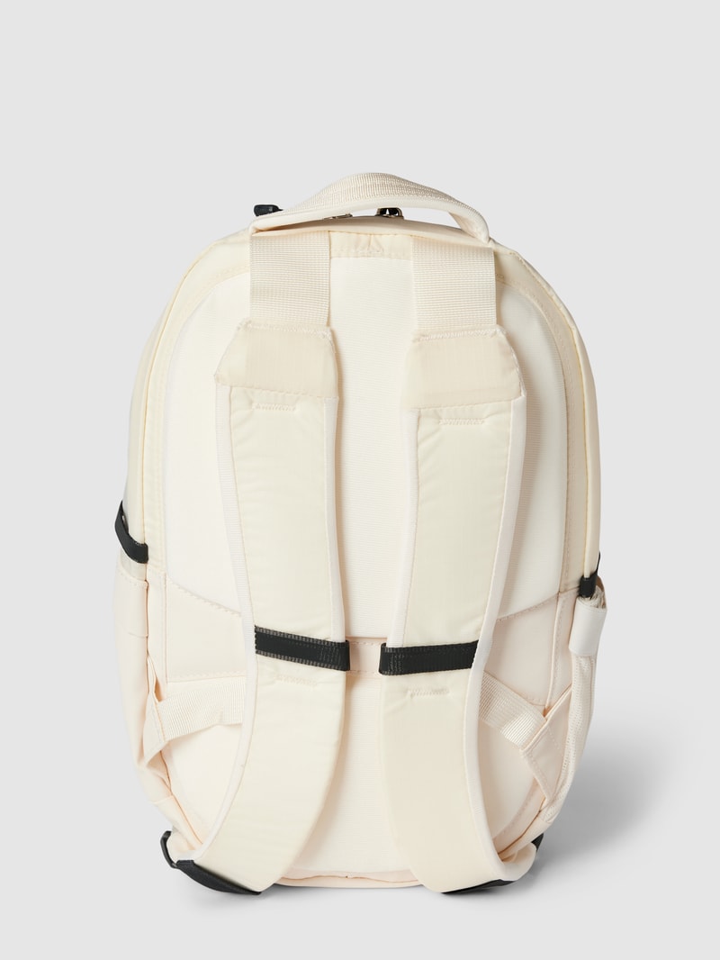 Rucksack mit Logo-Stitching Modell 'BOREALIS MINI' in ecru