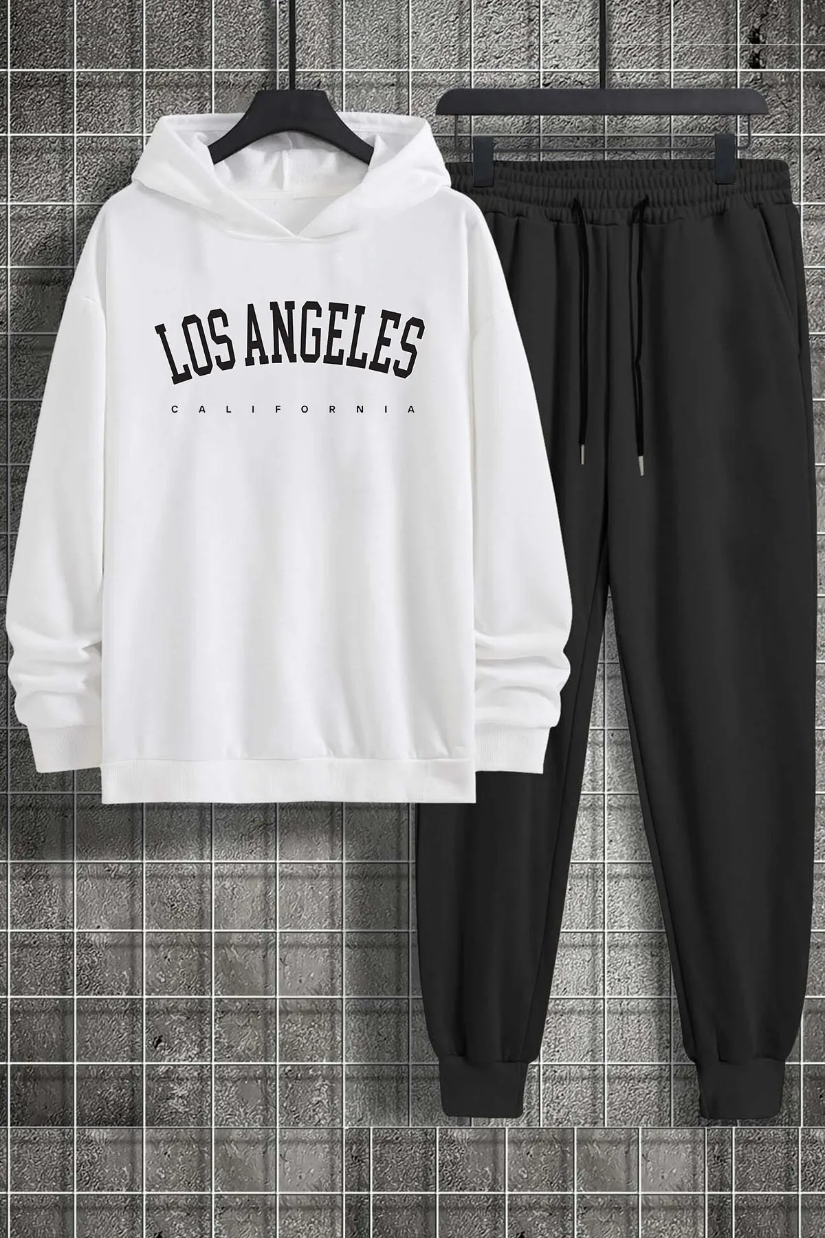 uyguntarz  Bedrucktes Unisex-Trainingsanzugset „Los Angles“.