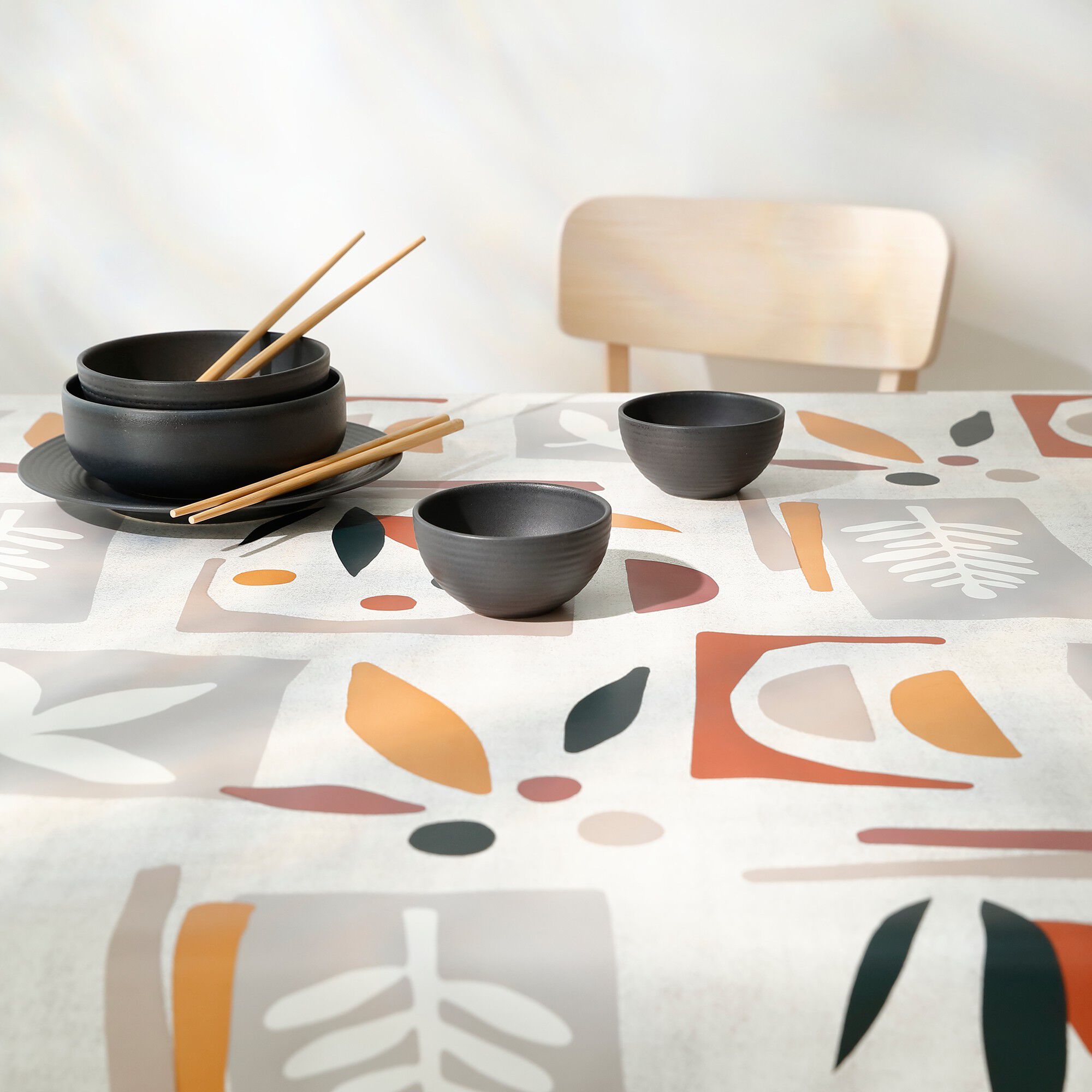 Nappe toile cirée imprimée Mige