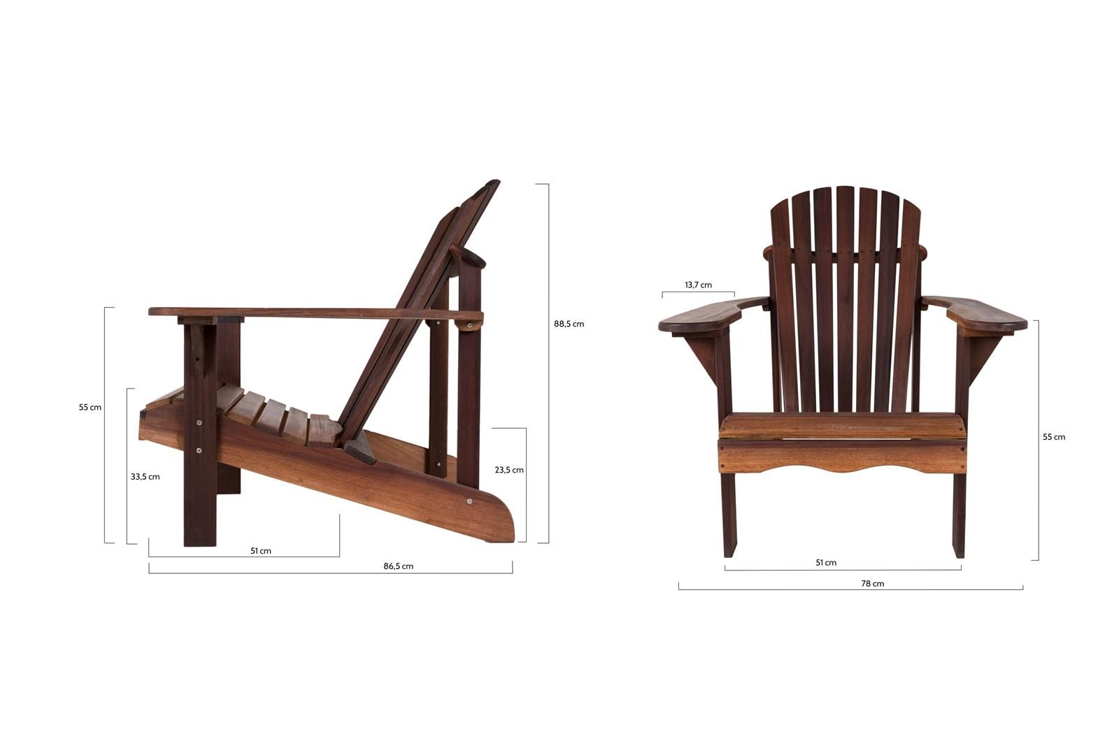 MaximaVida Toronto adirondack Gartenstuhl set