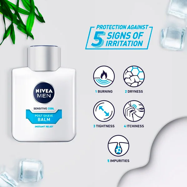 NIVEA Men Sensitive Cool Partavesi 100ml - Herkälle iholle