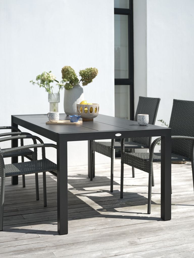 Mesa de jardim HAGEN HAGEN W92xL160 cinza