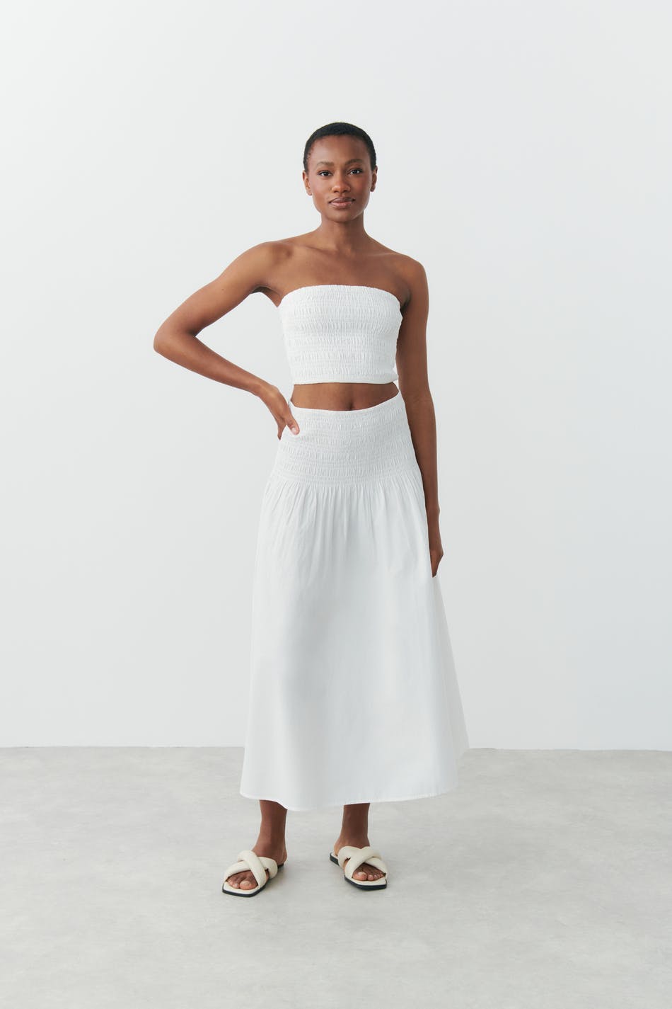 Smock tube top