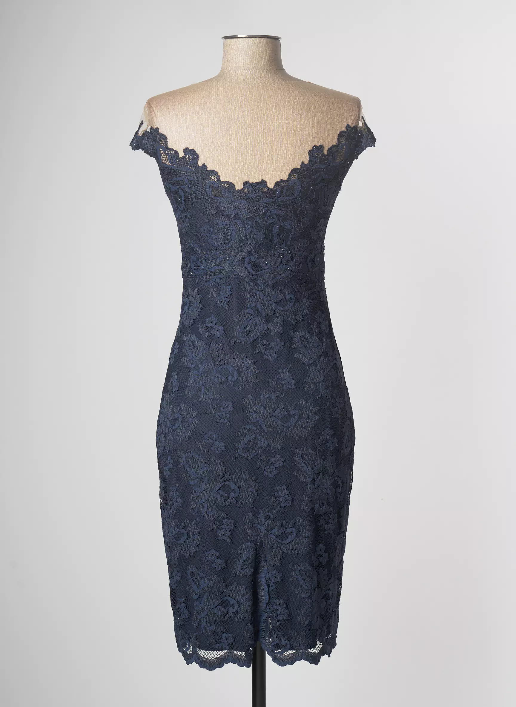 Olvi S Robes Mi Longues Femme couleur bleu
