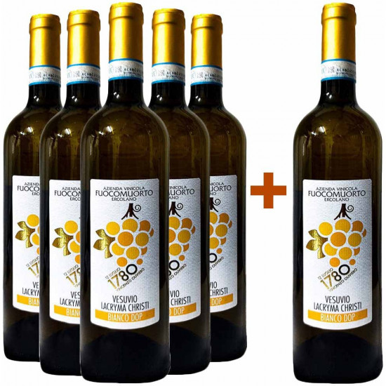 5+1 Paket Vesuvio Lacryma Chr. Bianco DOC - Fuocomuorto