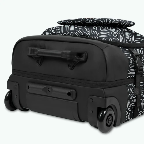 Medium 2-wheel soft suitcase Amiens black