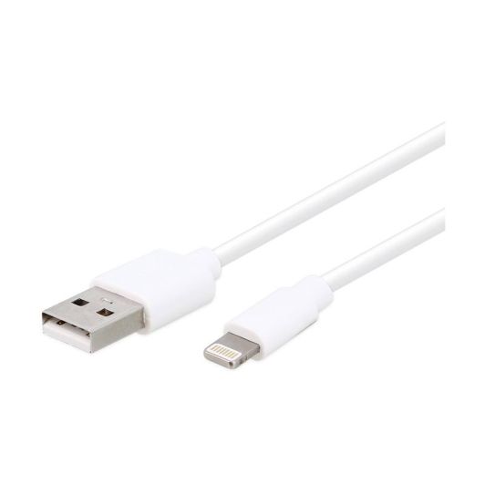 Cablu High One 1M Lightning PVC cu fir alb